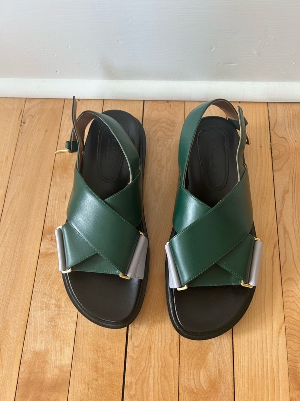 Marni Fussbett Crisscross Strap Sandals - 39
